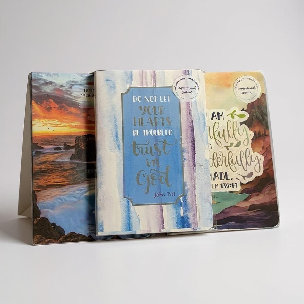 3 Inspirational Journals Set with Quotes